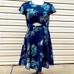 Blue Rain cutout skater dress from Francesca’s